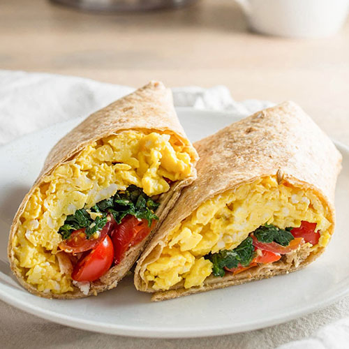 Brunchies Breakfast Wrap in Edinburgh.